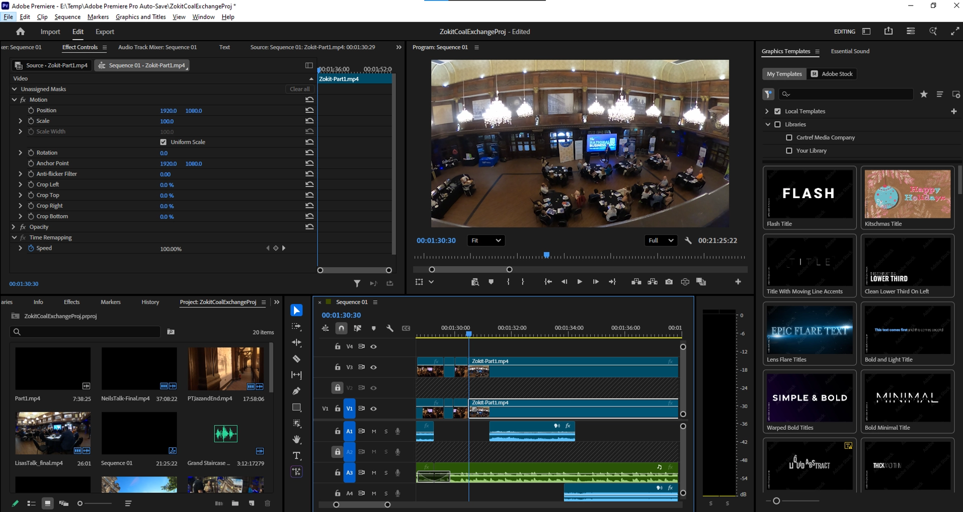 Video editing workstation